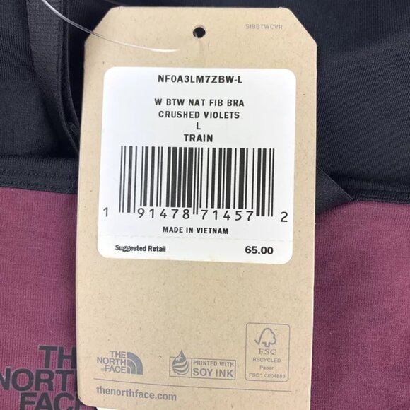 The North Face, Women’s Sports Bra, Purple, Size Large, Light Support, - Picture 3 of 4